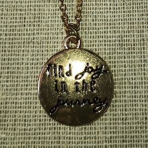 Paparazzi Gold Find Joy in the Journey Necklace and Earring Set